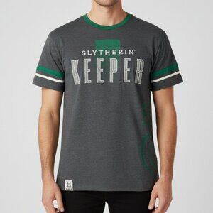 Harry Potter Slytherin Keeper Shirt Mens L Universal Studios Quidditch Jersey